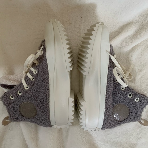 *NEW* Converse Run Star Hike Sherpa Sneakers - Picture 10 of 12